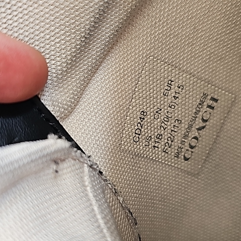 Disney X Coach Clip High Top Sneaker With Cruella Motif US Size 11B - Picture 11 of 12